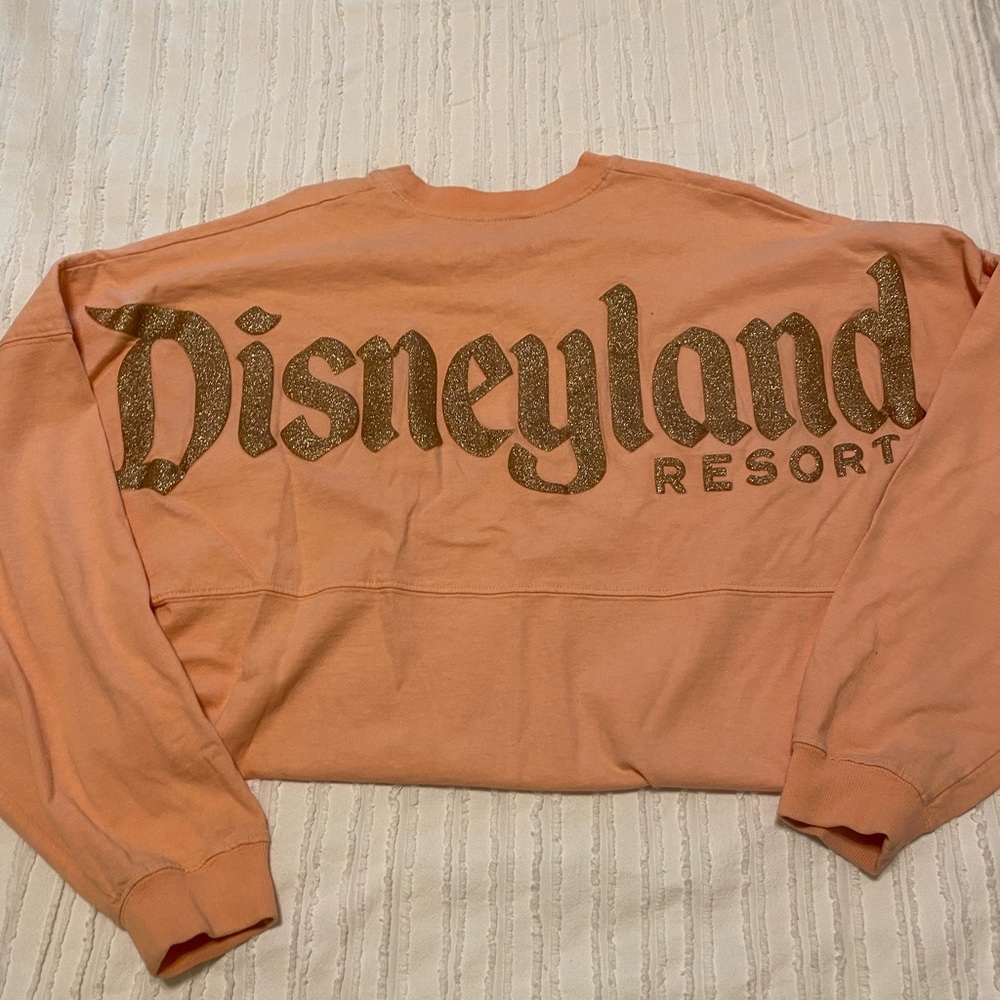 Adult Disneyland Coral Gold Jersey Long Sleeve
